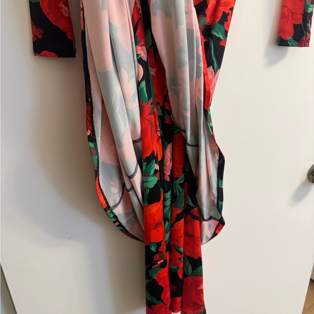 AFRM Vibrant Floral Long Sleeve Dress - Picture 3 of 6